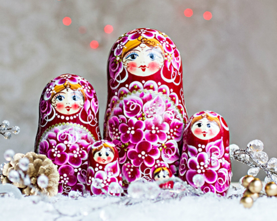 Babushka doll or a Russian dolls