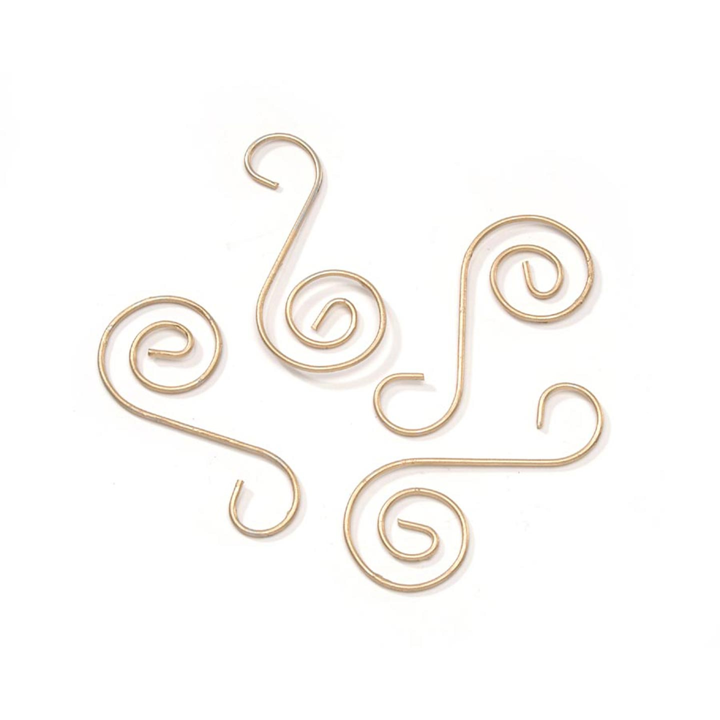 Wire Ornament Hooks in Gold set of 18.