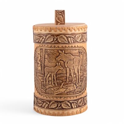 Elk Island Birch Bark Storage Container