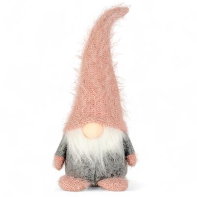 Dusty Pink Gnome Fabric Christmas Decoration