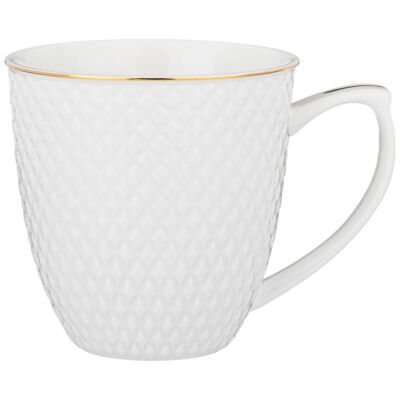 Diamond Gold Porcelain Mug