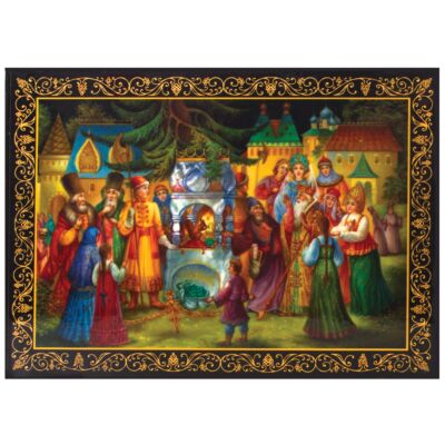 The Tale of Tsar Saltan Handmade Jewelry Trinket Box
