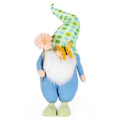 16&#039;&#039; Buddy The Blue Gnome Fabric Easter Decoration