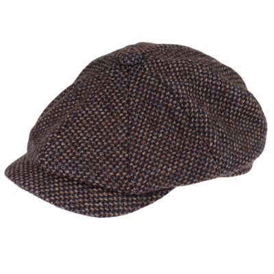 Peak Baker Boy Hat in Brown Tweed