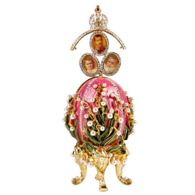 Pink Lilies of the Valley Egg Retractable Photo Frame