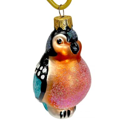 Collectible Hand-Painted Glass Ornament – Bullfinch | Premium Holiday Design