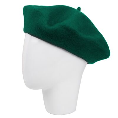Forest Green Classic Wool Beret