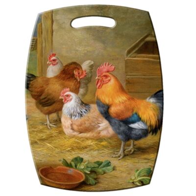 Chicks and Hens Wood Cheese Serving Board