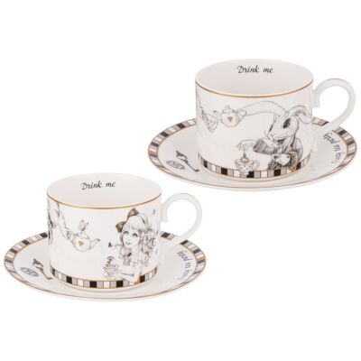 Alice in Wonderland Porcelain Сup and Saucer Set 
