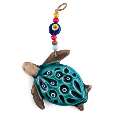 Sea ​​Turtle Handmade Vintage Ceramic Hanging Wall Decoration