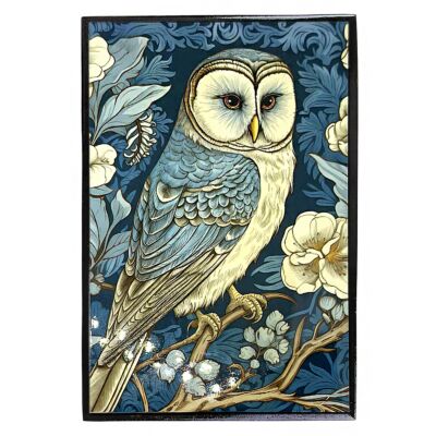 Owl Wooden Lacquer Trinket Box William Morris 