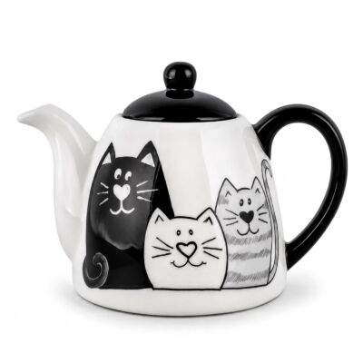 Kittens Ceramic Teapot