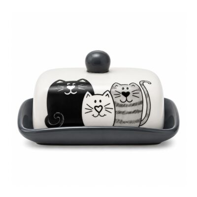 Kittens Ceramic Butter Dish with Lid