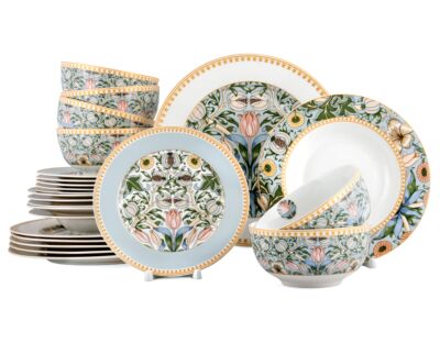 Morris Garden Dinnerware Set of 24 for 6 pers. in Gift Box