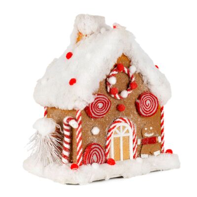 Frosted Gingerbread Candy House Home Decor
