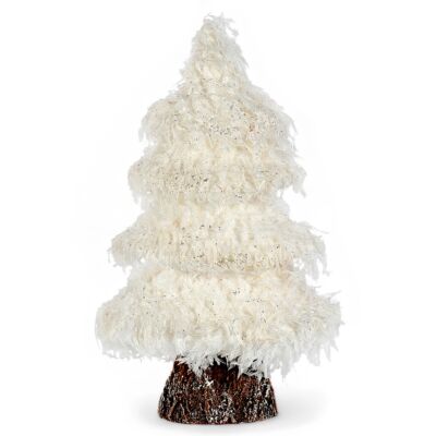 Frosted White Tree Christmas Decoration 15&quot;