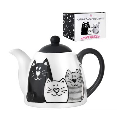Kittens Ceramic Teapot