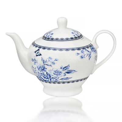 Vintage Indigo Porcelain Teapot 40 oz.