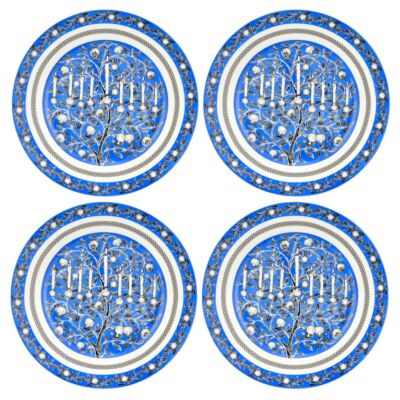 Hanukkah Porcelain Dessert Plate Set of 4