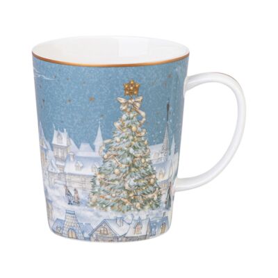 The Snow Queen Winter Scene Porcelain Mug