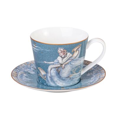 The Snow Queen Porcelain Tea Cup and Saucer Set
