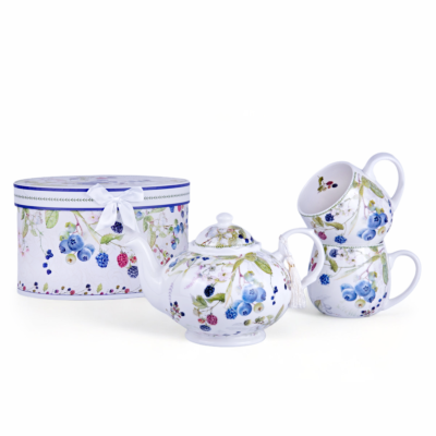 Wild Berries New Bone China Tea Set for 2 pers. in Gift Box