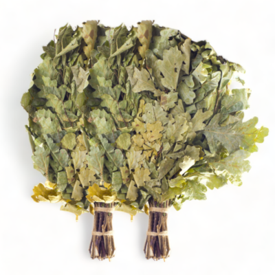 Oak Leaf Sauna Massage Whisk Venik Set of 2