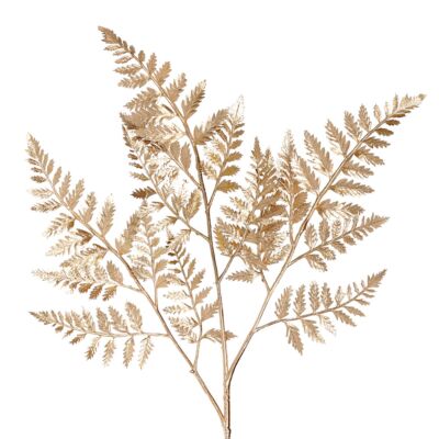 Golden Decorative Fern Branch 