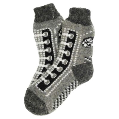 Boots Children&#039;s Wool Socks in Size 16-18 / 4-6 years (color: asphalt, gray)