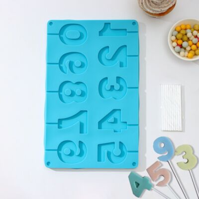 Numbers Shape Silicone Baking Mold