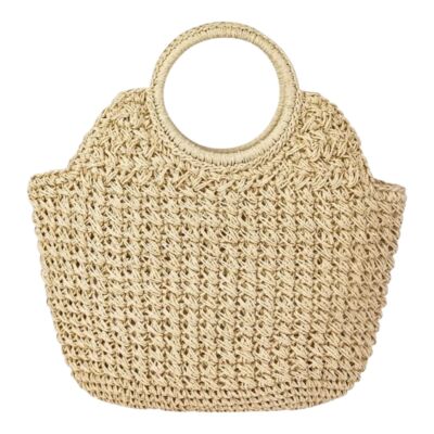 Bohemian Handmade Straw Bag (light beige)