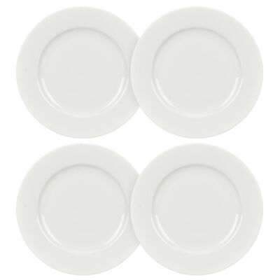 STPGoods Basic Line Bone China Dessert Plate Set of 4