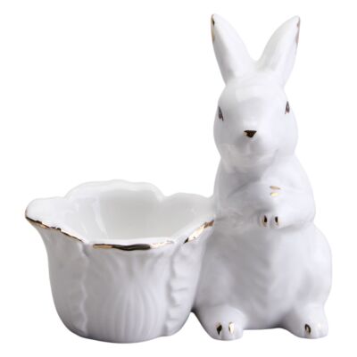 Porcelain Bunny Tulip Egg Cup 