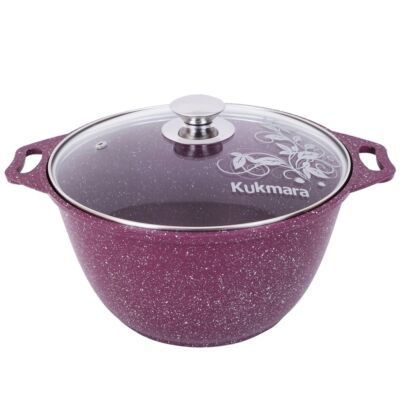 Aluminum Pot with Glass Lid &quot;Trendy style&quot; (mystery)