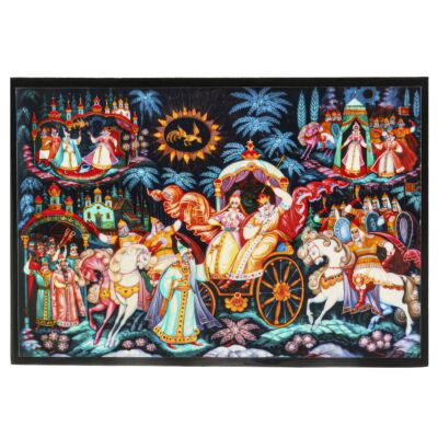 Alexander Pushkin Fairytale Wooden Lacquer Box