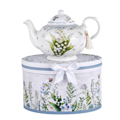 Lily of the Valley New Bone China Teapot in Gift Box