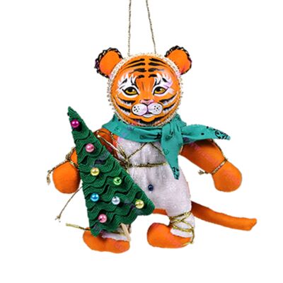 4.7&quot; Tiger Christmas Tree Ornament