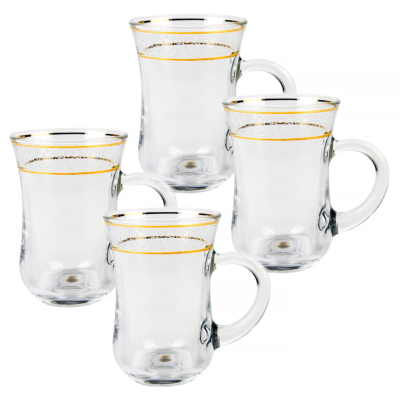 Inspiration Glass Coffee and Tea Glass Set of 4