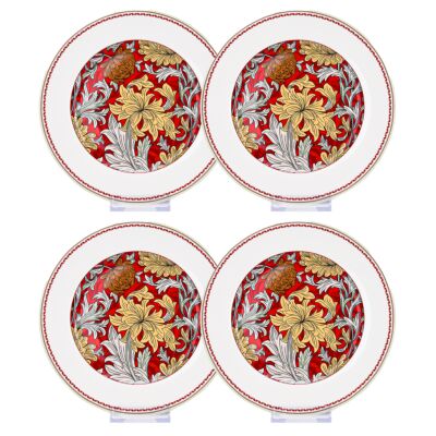 Morris Garden Bordeaux Dessert Plate Set of 4 