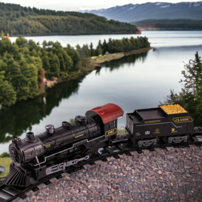 Remote Control Big Scale Steaming Train Set with Sound &amp; Light