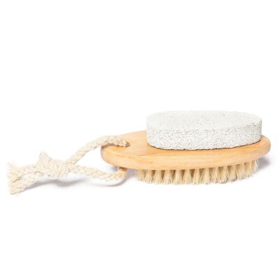 Small Nail Brush with Natural Pumice Stone