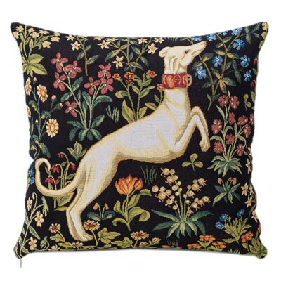 Dog&#039;s on the Right. William Morris Tapestry Pillow