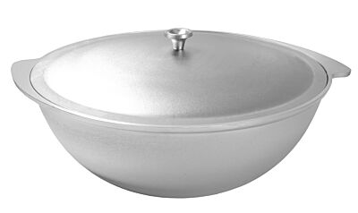 Cast Aluminum Asian Cauldron (Kazan) with Lid 12.7-qt (12 L)