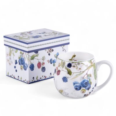 Wild Berries New Bone China Big Belly Mug in Gift Box