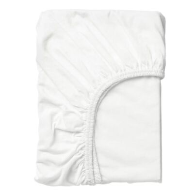 White Ultra Soft 100% Cotton Comfortable Fitted Sheet
