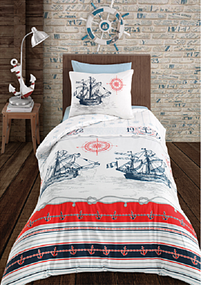 Nia Cotton Duvet Cover Set with 2 Pillowcases