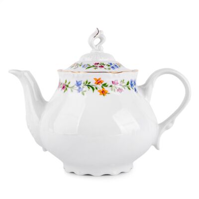 Provence Flowers Bohemian Porcelain Teapot