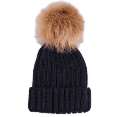 Black Hat with Pompom