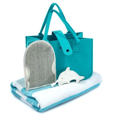 Dolphin Loofah Bath Gift Set 
