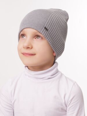 Trend-M Children&#039;s Gray Cotton Hat 